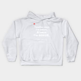 Genius black Kids Hoodie